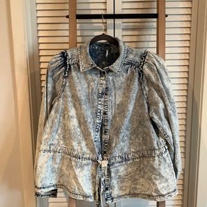 Free people acid washed top